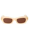 Off-white Venezia Rectangular Frame Sunglasses In 1760 Sand