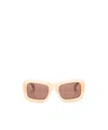 Off-white Verona Square-frame Sunglasses In Nude