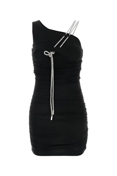 Off-white Off White Black Stretch Viscose Mini Dress