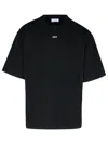 Off-white 'vibe Arrow' Black T-shirt With Maxi Logo Printed On The Back