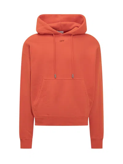 Off-white Vibe Arrow Hoodie In Orange