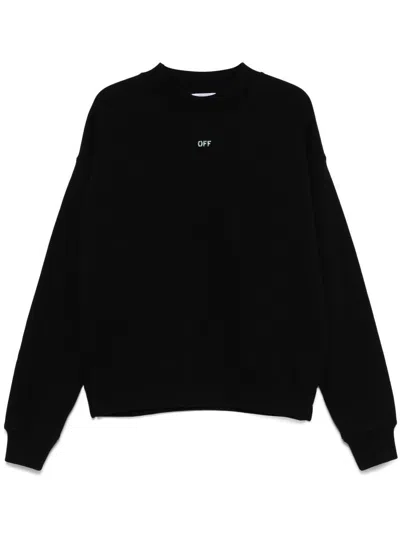Off-white Vibe Arrow Skate Crewneck In Black