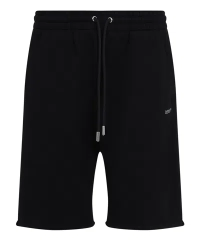 Off-white Vibe Arrow Skate Track Shorts In Black-aq