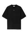 Off-white 'vibe Arrow' Black T-shirt With Maxi Logo Printed On The Back In Black