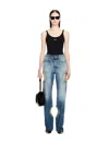 Off-white Off Stamp Rib Tank Top In Blue