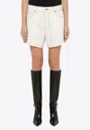 Off-white Vintage White Denim Shorts In White