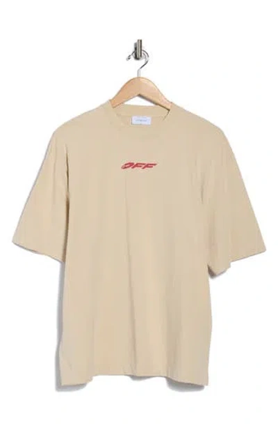 Off-white Vinyl Logo Skate Graphic T-shirt In Neutral
