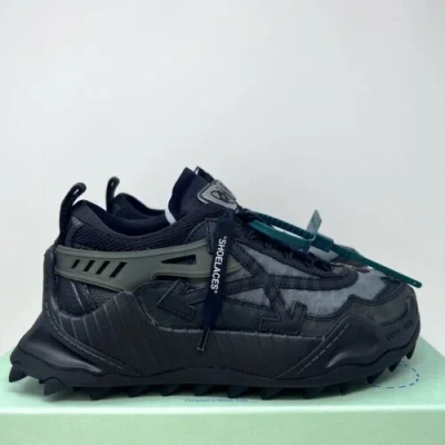 Pre-owned Off-white Virgil Abloh Odsy-1000 Women's Sneakers Size 9 Us/ 39 Eu Black Grey In Gray