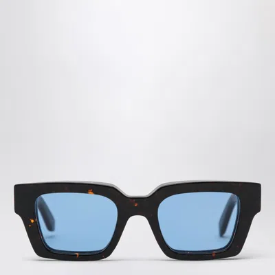 Off-white Off- Virgil Havana/blue Sunglasses