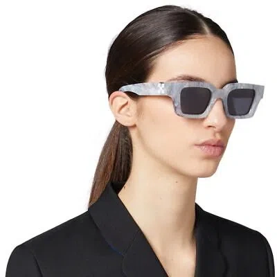 Pre-owned Off-white Virgil Marble Dark Grey Virgil Marble Sunglasses In Gray