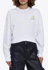 Off-white Virgil Obloh Cropped Sweatshirt In White
