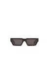 Off-white Geometric-frame Tortoiseshell Sunglasses In Black