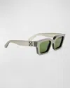 Off-white Sunglasses In 6e55 M Taupe Green