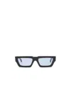 Off-white Manchester Rectangular-frame Sunglasses In Blue