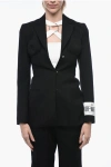 Off-white Virgin Wool Ablohland Slim Fit Blazer