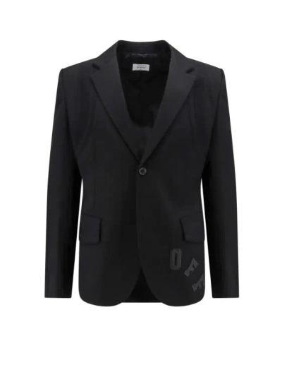 OFF-WHITE VIRGIN WOOL BLAZER WITH OFF PATCH