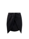 Off-white Wo Twist Wool Miniskirt In Black