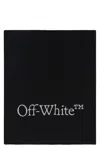 Off-white Bookish Logo-knit Wool Scarf Accessories In Black