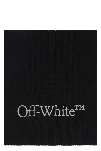 OFF-WHITE VIRGIN WOOL SCARF