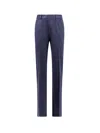 Off-white Off White Men Virgin Wool Slim Trouser In Blue