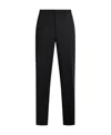 Off-white Virgin-wool Tailored Trousers In Black