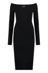 Off-white Viscose Blend Dress
