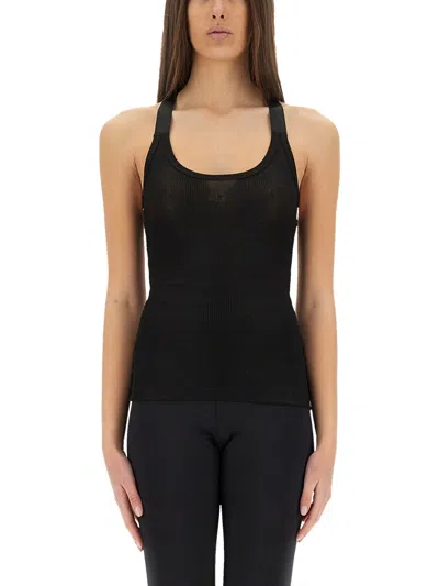 OFF-WHITE VISCOSE TOP WITH LOGO