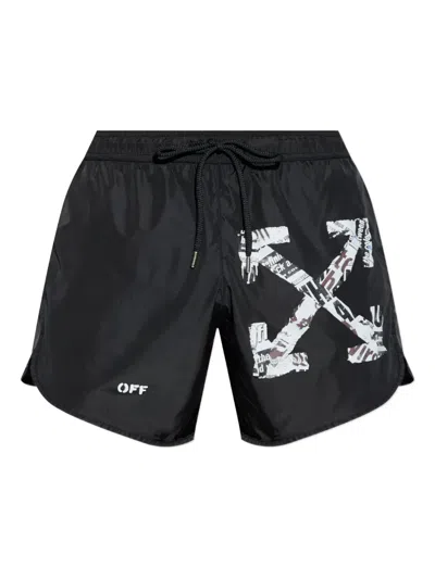 OFF-WHITE VIVE-ARROW-PRINT SWIM SHORTS