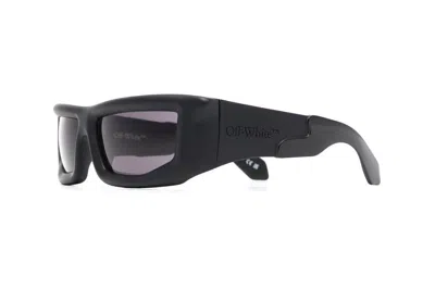 Pre-owned Off-white Volcanite Square Sunglasses Black (oeri074s23pla0011007)