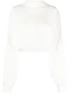 Off-white Vortix Cor Cropped Sweatshirt In Nude