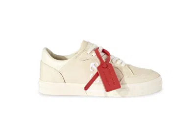 Pre-owned Off-white Vulc Low Beige