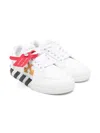 Off-white Canvas Vulcanized Sneakers Kids In White