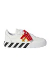 Off-white Vulcanised Leather Sneakers In White