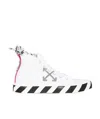 Off-white Vulcanised Mid-top Sneakers In White