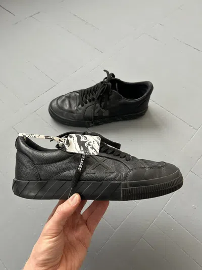 Pre-owned Off-white Vulcanised Sole Sneakers In Black