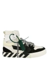 OFF-WHITE OFF-WHITE VULCANIZED CANVAS HIGH-TOP SNEAKERS MAN SNEAKERS MULTICOLORED SIZE 8 CALFSKIN, POLYESTER
