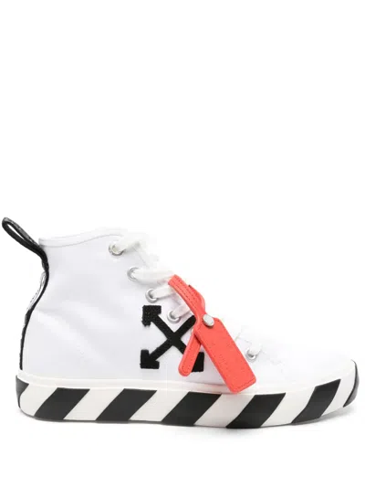 Off-white Vulcanized Canvas Sneakers In White