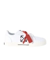 Off-white New Low Vulcanized Canvas Sneakers In White