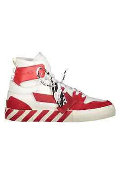 Pre-owned Off-white Vulcanized High-top Sneakers In Red