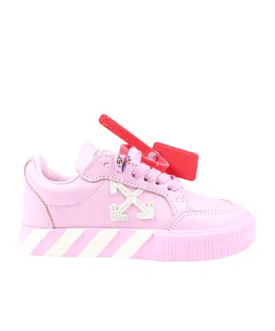 OFF-WHITE VULCANIZED LACE-UP SNEAKERS