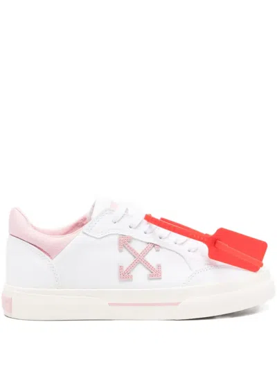 Pre-owned Off-white Vulcanized Leather Low Sneakers In White