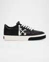 Off-white Vulcanized Leather Low-top Sneakers In Black White