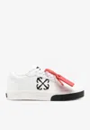 Off-white Vulcanized Leather Low-top Sneakers In White