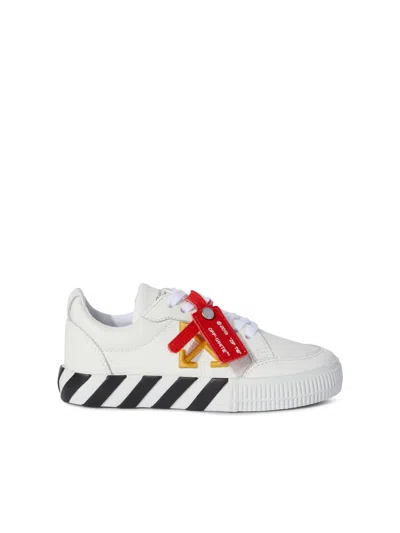 Off-white Vulcanized Leather White/ocher Yellow