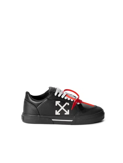 Off-white Vulcanized Low Sneakers In Black
