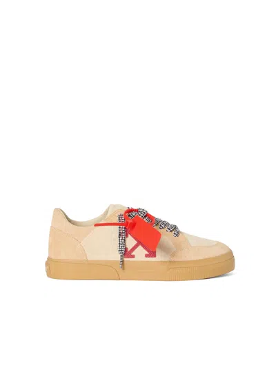 Off-white Vulcanized Low Suede Sneakers In Multi