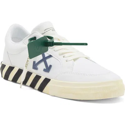 Off-white Vulcanized Low Top Sneaker In White/blue