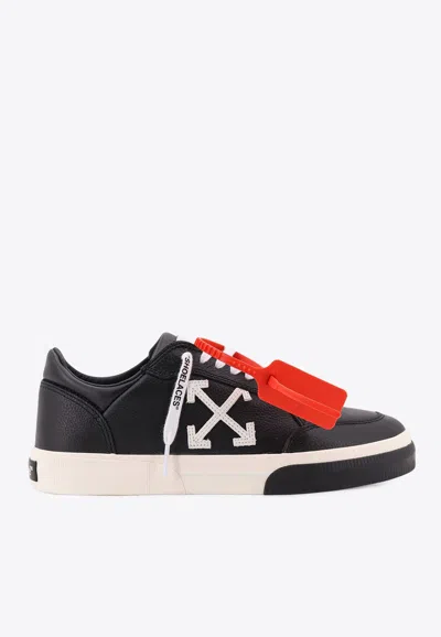 Off-white Vulcanized Low-top Sneakers In Black
