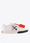Off-white Arrow-logo Leather Sneakers In White