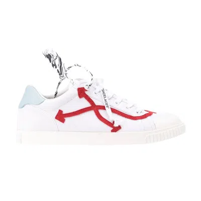 Pre-owned Off-white Vulcanized Low 'white Blue' | Men's Size 43